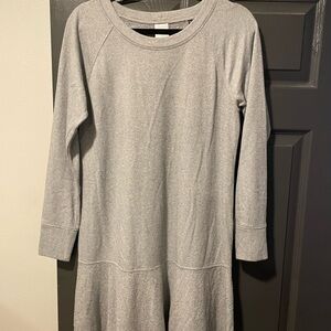 CAbi Gray Long Sleeve Midi Dress